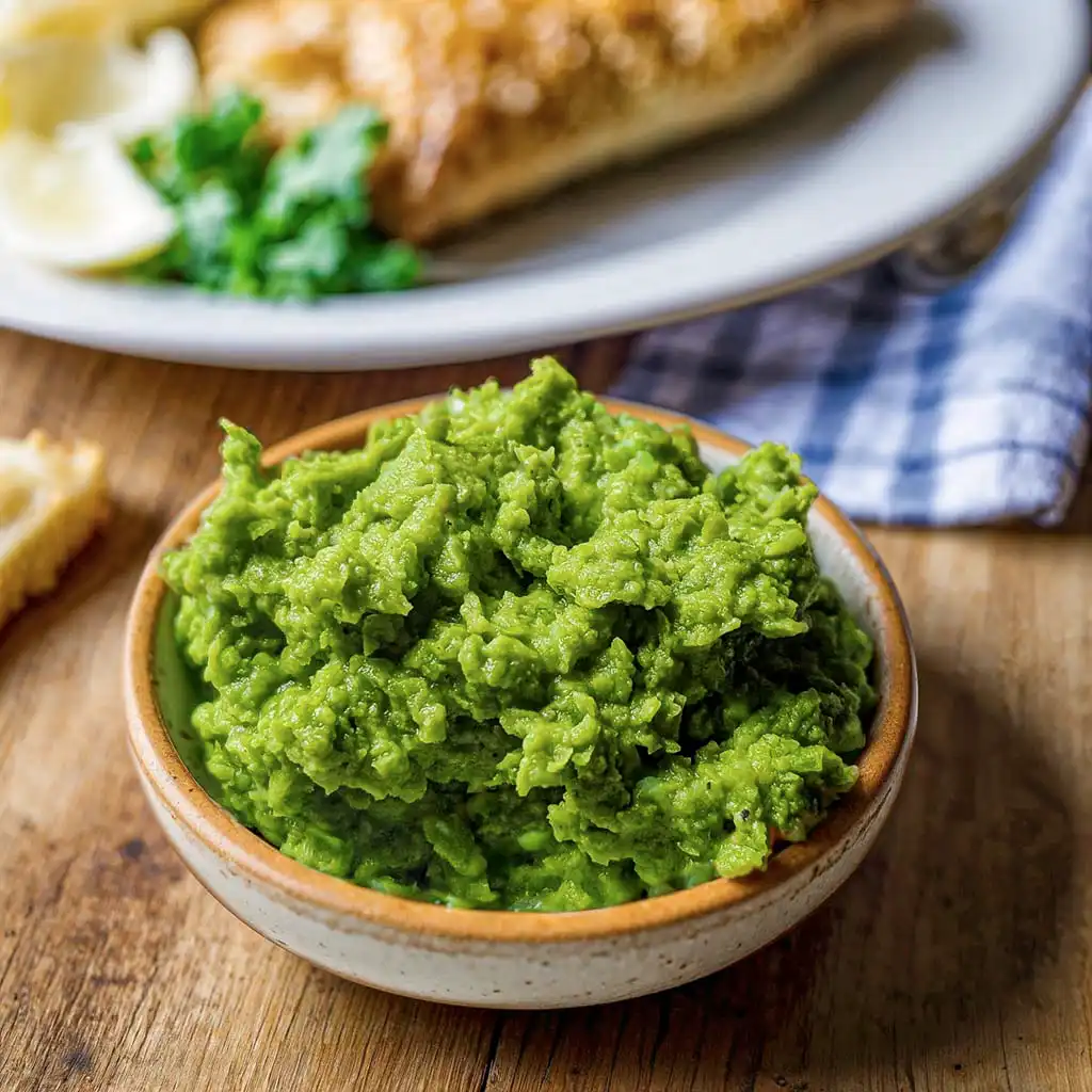 Puree z zielonego groszku